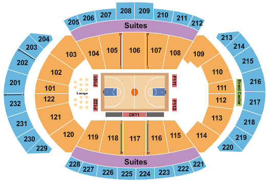 T-Mobile Center Big 12 Basketball Seating Chart